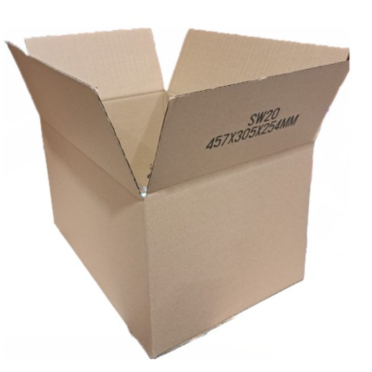 18 x 12 x 10 inch Single Wall Cardboard Boxes (SW20)